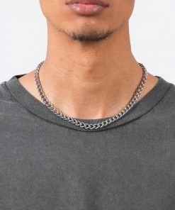 Mnml A6 Short Cuban Chain - Silver