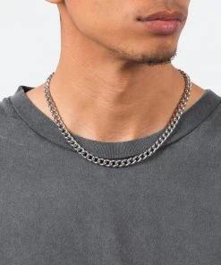 Mnml A6 Short Cuban Chain - Silver