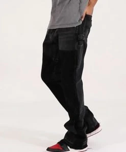 Mnml B118 Work Flare Denim - Black