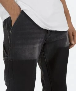 Mnml B118 Work Flare Denim - Black