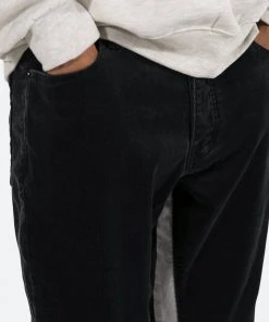 Mnml B356 Corduroy Flare Pants - Black