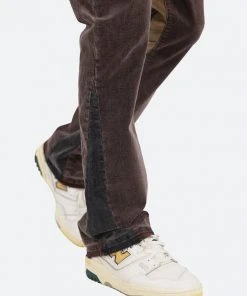 Mnml B356 Corduroy Flare Pants - Brown Denim