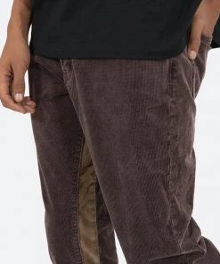 Mnml B356 Corduroy Flare Pants - Brown Denim