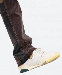 Mnml B356 Corduroy Flare Pants - Brown Denim