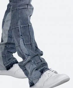 Mnml B420 Paneled Flare Denim - Blue