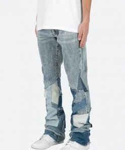 Mnml B424 Patch Flare Denim - Blue