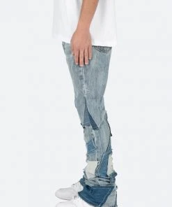 Mnml B424 Patch Flare Denim - Blue