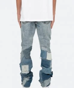 Mnml B424 Patch Flare Denim - Blue