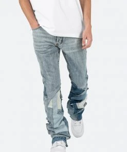 Mnml B424 Patch Flare Denim - Blue