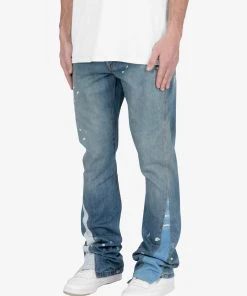 Mnml B425 Patch Flare Denim - Blue