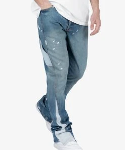 Mnml B425 Patch Flare Denim - Blue