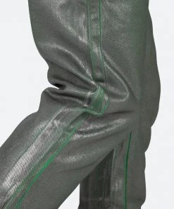 Mnml B427 Metallic Flare Denim - Green | High-Waisted Stretch Denim Jeans for Women 15 Mnml B427 Metallic Flare Denim - Green