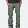 Mnml B427 Metallic Flare Denim - Green