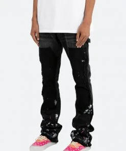 Mnml B448 Work Flare Denim - Black