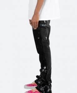 Mnml B448 Work Flare Denim - Black