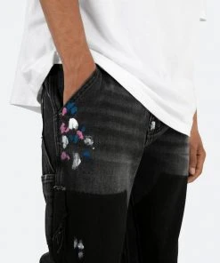 Mnml B448 Work Flare Denim - Black