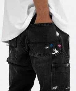 Mnml B448 Work Flare Denim - Black