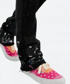 Mnml B448 Work Flare Denim - Black