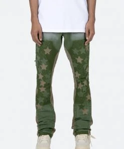 Mnml B451 Star Flare Denim - Olive