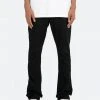 Mnml Denim B472 Twill Flare Pants - Black