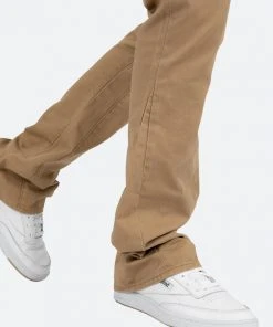 Mnml B472 Twill Flare Pants - Khaki Denim