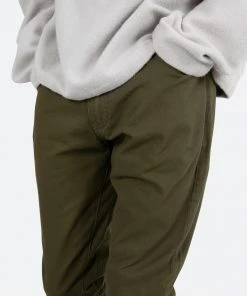 Mnml Denim B472 Twill Flare Pants - Olive