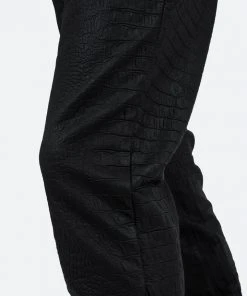 Mnml B478 Croc Flare Pants - Black