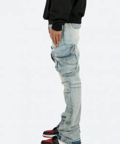 Mnml B480 Cargo Flare Denim - Vintage Blue