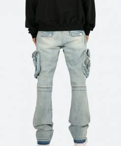 Mnml B480 Cargo Flare Denim - Vintage Blue