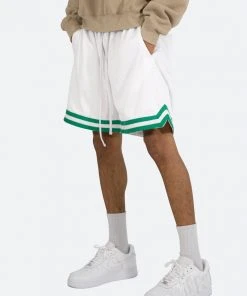Mnml Basic Basketball Shorts - White/Green