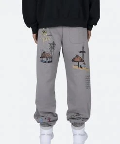 Mnml Beach Sweatpants - Grey Bottoms