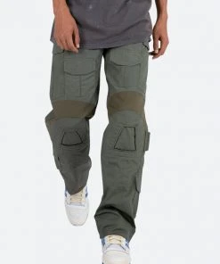 Mnml Biker Cargo Pants - Olive Bottoms