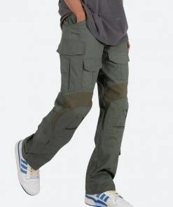 Mnml Biker Cargo Pants - Olive Bottoms