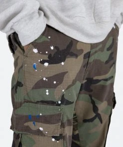 Mnml Bootcut Cargo Pants - Camo Denim