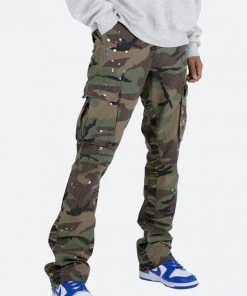 Mnml Bootcut Cargo Pants - Camo Denim