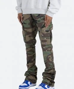 Mnml Bootcut Cargo Pants - Camo Denim