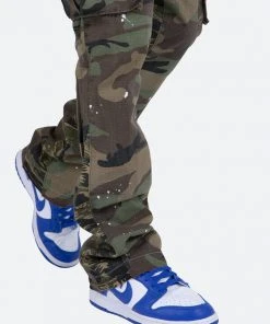 Mnml Bootcut Cargo Pants - Camo Denim