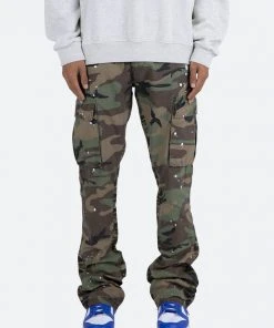 Mnml Bootcut Cargo Pants - Camo Denim