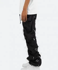 Mnml Bungee Cord Pants - Black/White Bottoms