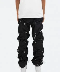 Mnml Bungee Cord Pants - Black/White Bottoms