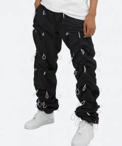 Mnml Bungee Cord Pants - Black/White Bottoms