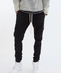 Mnml Cargo Drawcord II Pants - Black