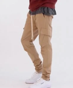 Mnml Cargo Drawcord II Pants - Khaki Bottoms