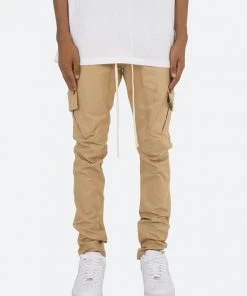 Mnml Cargo Drawcord II Pants - Khaki Bottoms