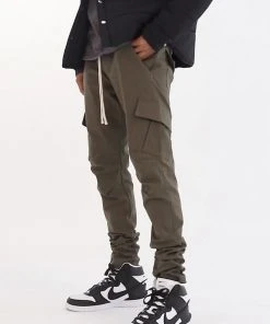 Mnml Cargo Drawcord II Pants - Olive