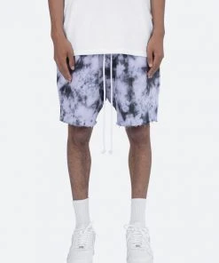 Mnml Cloud Wash Sweatshorts - Black/White Bottoms