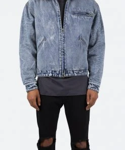 Mnml Collared Work Jacket - Blue