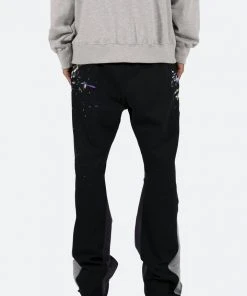 Mnml Contrast Bootcut Sweatpants - Black Bottoms