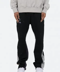 Mnml Contrast Bootcut Sweatpants - Black Bottoms