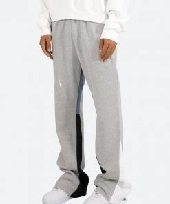 Mnml Bottoms Contrast Bootcut Sweatpants - Grey
